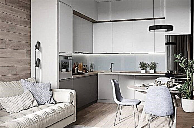 Fotot dhe idetë më të mira të dizajnit për një dhomë kuzhine-ndenje 15 sq. m