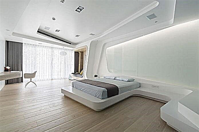 اتاق خواب با تکنولوژی پیشرفته: ویژگی های طراحی ، عکس در فضای داخلی