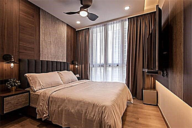 Dormitorio en tons marróns: características, combinacións, fotos no interior