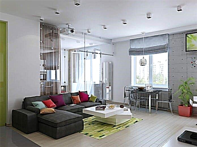 Deseño de interiores dun apartamento estudio de 47 m². m.