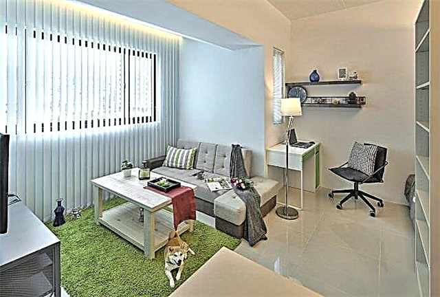Interior design studio apartment 32 sq. m.