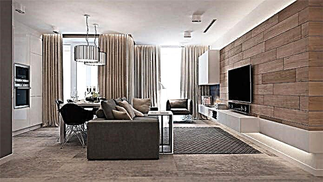 Deseño de interiores dun apartamento de tres habitacións 78 m². m.