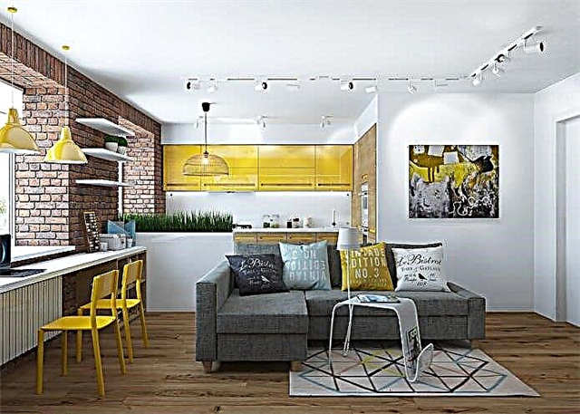 طراحی آپارتمان 65 متر مربع متر: تجسم سه بعدی از یولیا چرنووا 