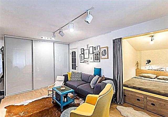Deseño dun apartamento de unha habitación con nicho: foto, disposición, arranxo de mobles