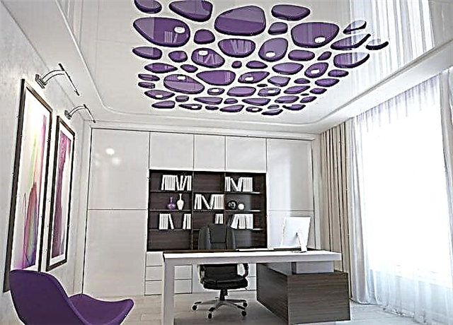 Резбани истегнувачки тавани: видови на конструкција и текстура, боја, дизајн, осветлување