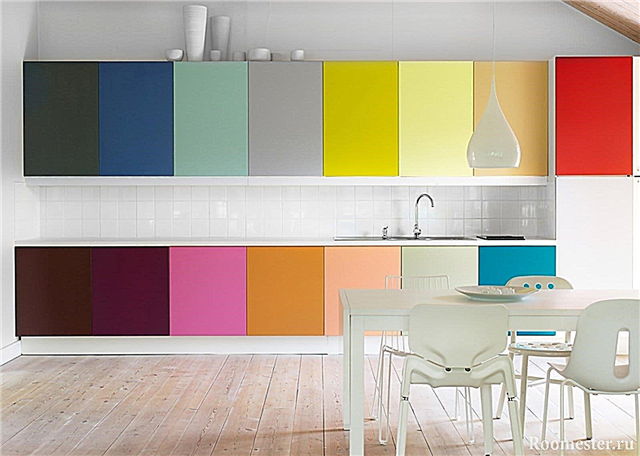 ترکیبی از رنگ ها در فضای داخلی آشپزخانه - 50 نمونه در عکس