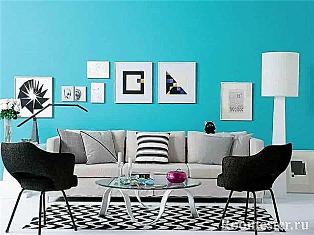 رنگ فیروزه ای در فضای داخلی - ترکیب عکس