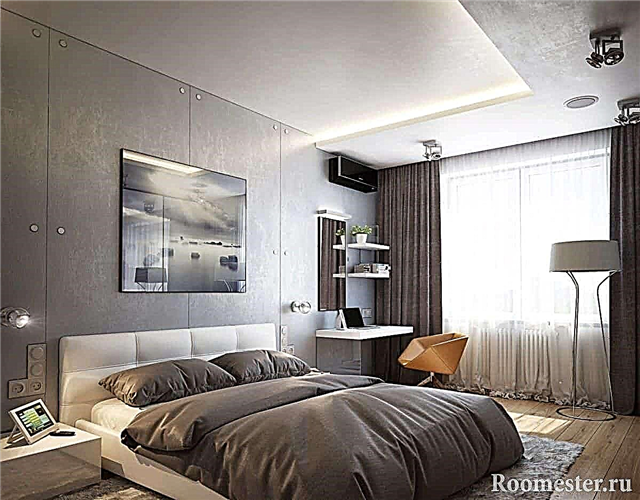 Дизајн на спална соба 13 квадратни. м - фотографија од ентериер