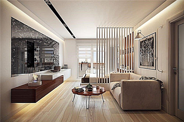 طراحی یک آپارتمان یک اتاقه 36 متر مربع. متر - ایده های داخلی
