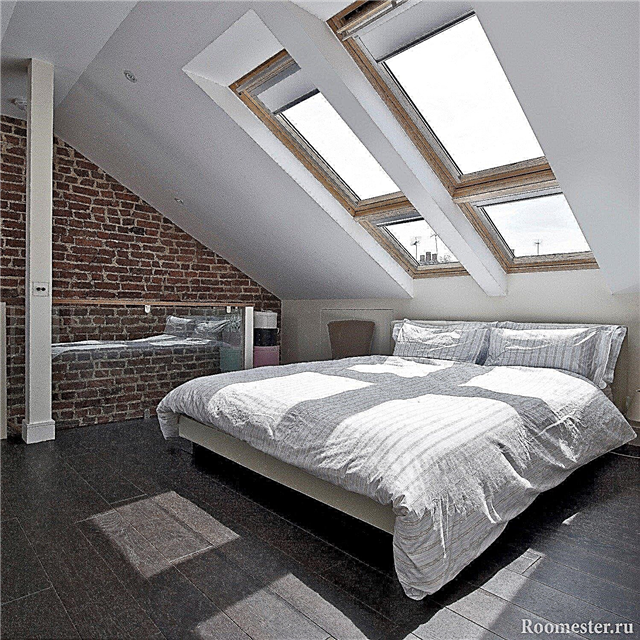 Дизајн на модерна спална соба на таванот: 35 примери со фотографии